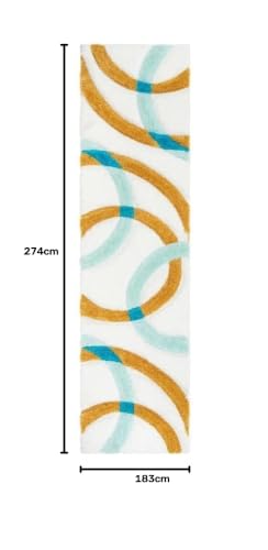 Image of Modern Fluffy Silky Micro Fiber Polyster Carpet /Runner for Bedroom, Study Room, Playing Room, Guest Room ETC 6x9 Feet C-14