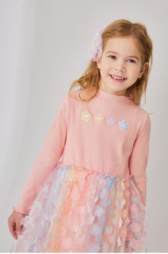 Enchanted Pastel Petal Twirl Dress for Girls 3t-72