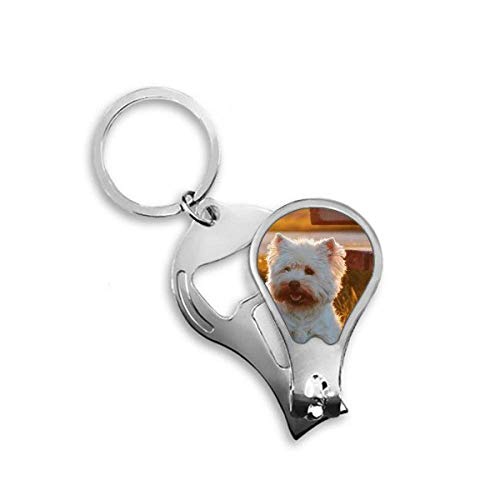 Coupe-ongles chien blanc lonely night accessoire manucure pédicure métal