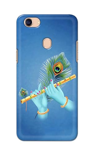 Image of PRINTFIDAA Printed Hard Back Cover Case for Oppo F5 | Oppo F5 Youth | Oppo F5 Plus Back Cover (Flute in Krishna Hands) -112