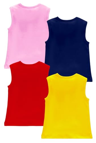 Image of Kuchipoo Disney Girls Sleeveless Regular Fit Cotton T-Shirt