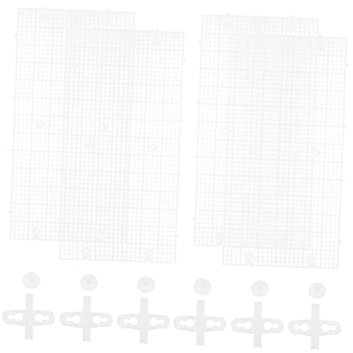 BESPORTBLE 4個 水槽仕切り 水槽フィルター タンクのふた 水槽の蓋 水槽パレット 釣り糸 水族館の クレートディバイダー 水槽セパレーターディバイダー 水槽の分離 水族館メッシュ pp