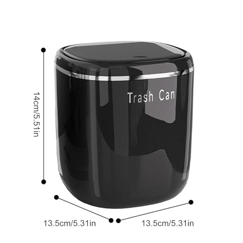 Mini papelera de mesa de 2,6 litros perfecta para dormitorios estudiantiles 7
