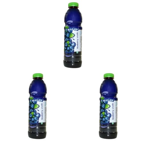Image of Mala's, Blue Berry Crush, 750 millilitre (Pack of 3)