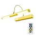 Produktbild BIGLIGHT Drahtlose Bildleuchte mit Fernbedienung, Batteriebetriebene Drahtlose Wandleuchte, 13 Zoll 180° Drehbarer Lampenkopf mit 3-Beleuchtungsmodi, Dimmbares Display-Golden