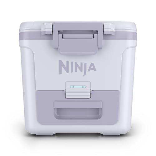 Image of Ninja | FrostVault 30QT Cooler with Wheels | Insulated with Temp Dry Storage Drawer | Keeps Ice Cold for Days | for the Beach, Camping, Picnics & More | Mourning Dove | FB230DV