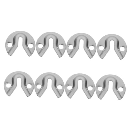Image of Keyhole Hangers 8pcs Picture Hanging Hardware Wall Mount Brackets Clips Heavy Duty Wall Hangers for Frames Mirrors Artwork