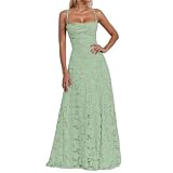 Duohropke Trägerkleid Damen Jacquard Ballkleid Elegantes Kleid Schultergurt Maxikleid Spaghettiträgern A Linie Abendkleider Lang Partykleid Bodenlanges Quadratischer Ausschnitt Bleistiftkleid