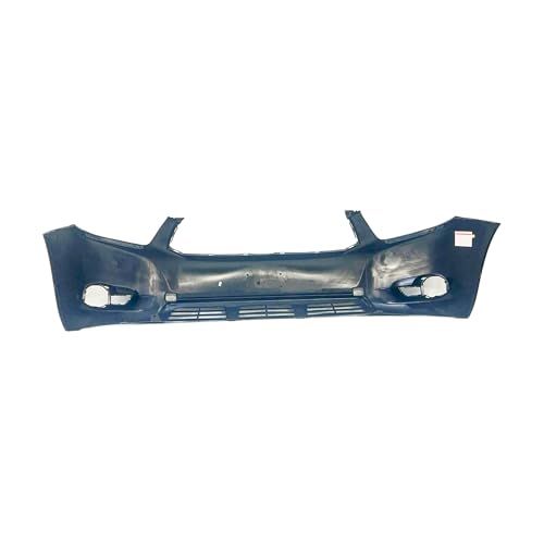 Image of FitParts Compatible with Toyota Highlander 2008-2010 Front Bumper Cover | Primed, With Fog Light Holes, With Tow Hook Hole, Plastic, Ready to Paint, OEM 521190E911, TO1000338