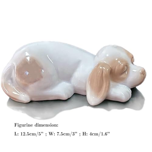 MTME Porzellanfiguren, schlafender Hund, Erinnerungsstücke, Skulptur, Heimdekoration (B)