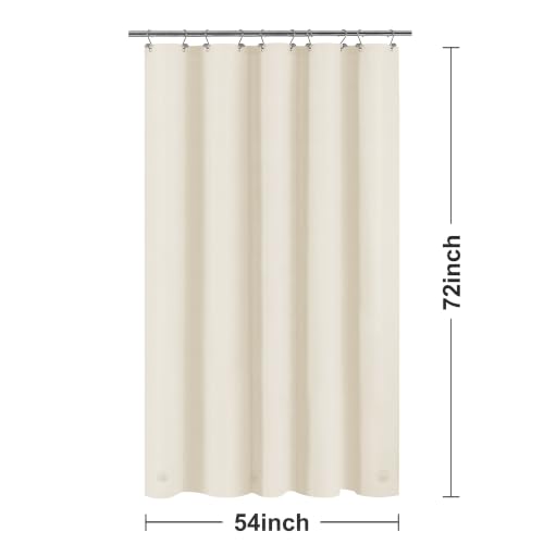 Image of Barossa Design 54x72 Stall Shower Curtain Liner Beige