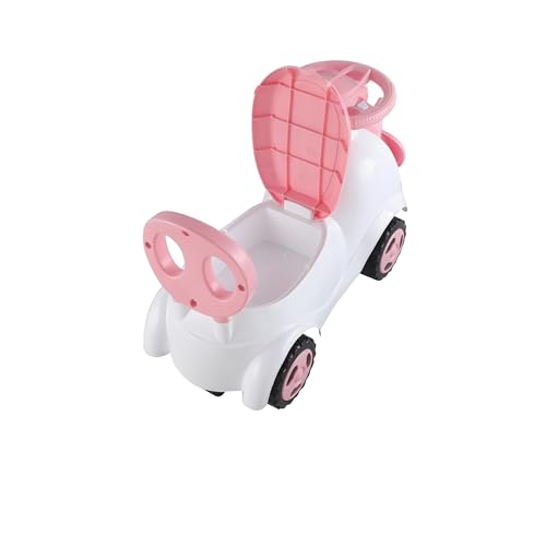Image of kidsROAR Push Ride On Car for Kids 1-5 Years | Baby Push Car with Music, 3D Lights & Backrest | Premium Ride On Toy Supports Up to 35kg (Elephant, Pink)