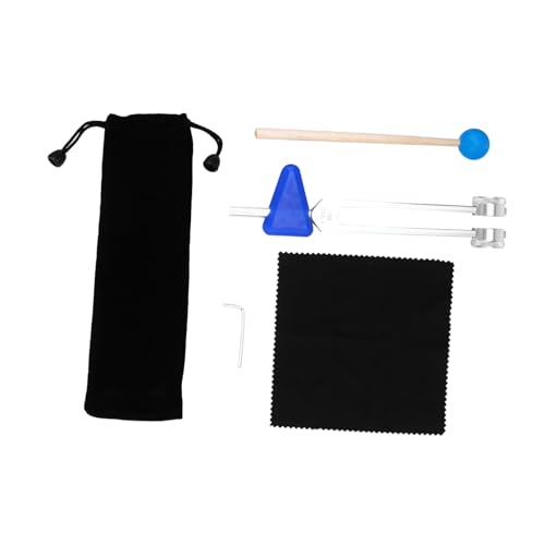 Levemolo 6-piece Healing Resonance Tuning Fork Yoga Set Aluminum Alloy Chakra Therapy for Relief Random