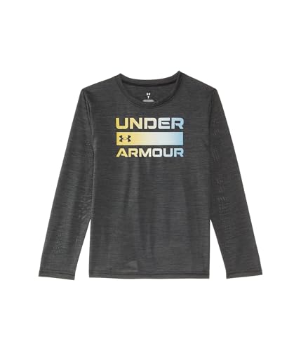 Image of Under Armour Boys' Long Sleeve Logo Graphic T-Shirt, Lightweight & Breathable, Relaxed Fit