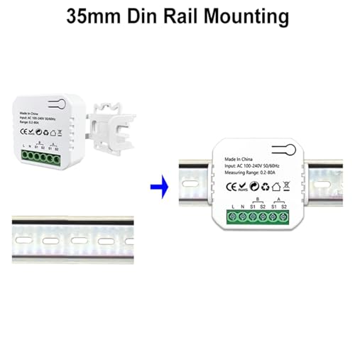 Monitor de potencia Tuya ZigBee bidireccional de 2 vías para el control del consumo del hogar 7