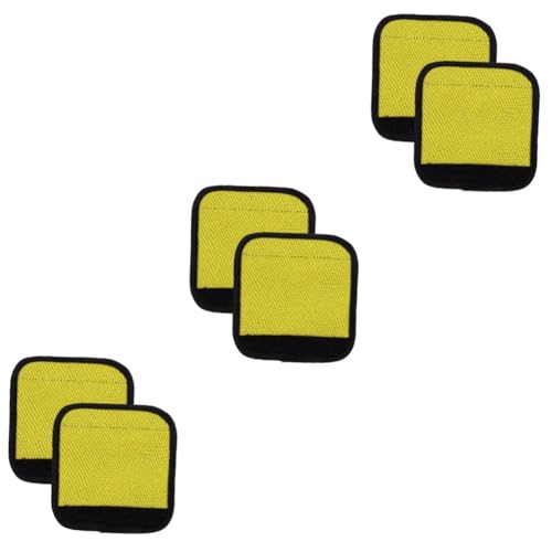 Toddmomy 4pcs Portable Nonskid Weightlifting Grip Pads Polyester Barbell for to Clean for Dumbbells and Horizontal Bars Lightweight Fitness Accessories