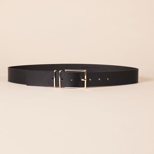 Amazon Essentials Women's Leather Refined Buckle Dress Belt2