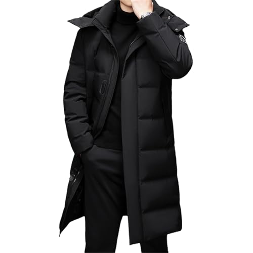 tinetill Manteau en Duvet Homme Veste D'hiver Longue Doudoune Chaude Veste Matelassée avec Capuche...