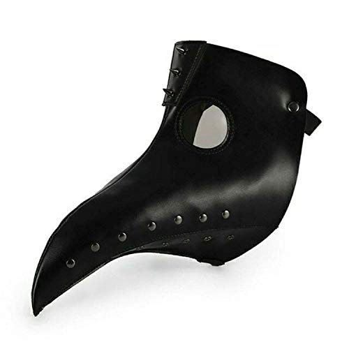 Masque de peste noir Zoelibat masque à bec oiseau pour Halloween