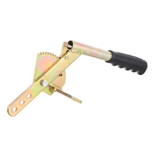 TOBBOMEY Mechanischer Handbremshebel Anhänger Handgriff Rutschfest Langlebig Ersatzteil Wohnwagen Bremshebel Zubehör Robust Goldfarbig