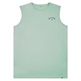 Billabong Big and Tall Tank Tops for Men - Cotton Mens Sleeveless Muscle T Shirt Mint