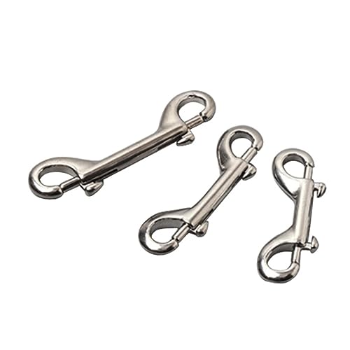 BESPORTBLE Stainless Steel Diving Carabiner Clip Double Ended Spring Buckle for Outdoor Activities Durable and Compact Quick Release Hook for Scuba Diving and Climbing