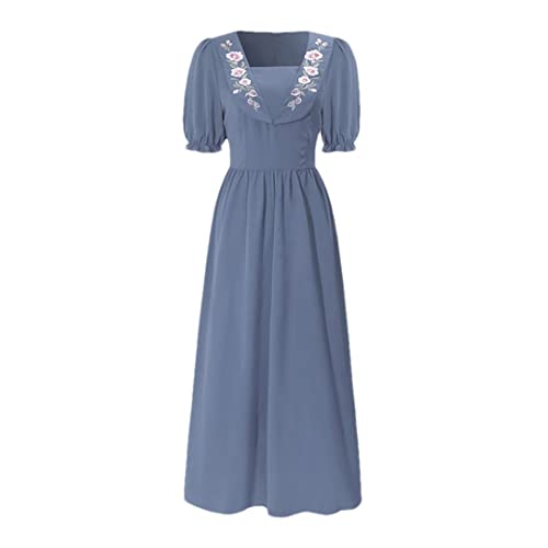 Robe de soirée décontractée broderie florale pour vos cocktails d'été