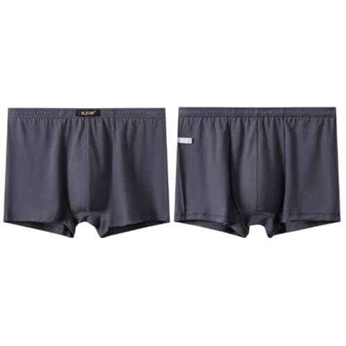 AOOPOO 6er-Pack Herren Boxershorts aus Baumwolle Größe L-7XL Unterwäsche Unterhose Übergröße Senioren Herren Boxer Slip Mittelalter und Ältere Menschen Männer Hohe Taille Atmungsaktive Boxer Shorts