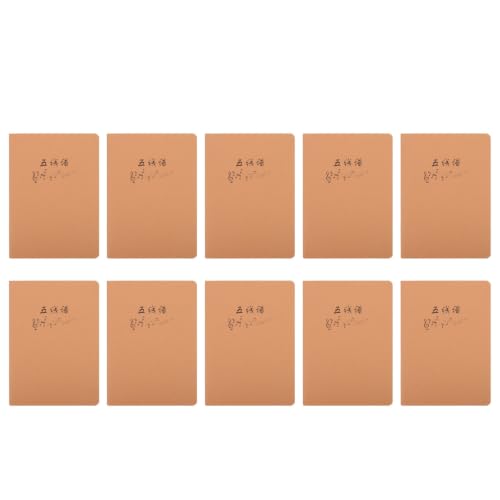 Cuaderno de pentagramas YARNOW de 10 piezas en papel caqui ligero para escuela