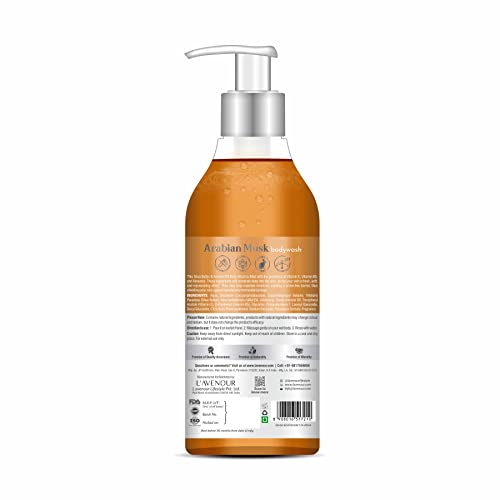 Image of L'avenour Arabian Musk Body Wash for Women & Men, For Long Lasting Fragrance, Deep Cleansing, Exfoliating, Soft & Glowing Skin, SLS & Paraben Free Unisex Shower Gel, All Skin Types - 300ml (Pack of 2)