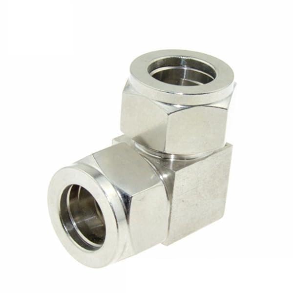 TGSYMTWA 1pc Stainless Steel 304 Compressor Double Ferrule Connector 6mm 8mm 10mm 12mm 1/4' 1/2' Pipe Tube Coupler Air Compression Fitting(25.4mm)