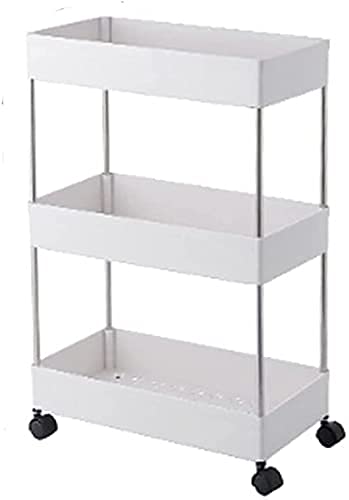 Organisateur chariot utilitaire roulant 3 niveaux étroit et panier à légumes coulissant