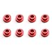 8PCS M3 Servo Washer Spacer Gasket Set Aluminum Alloy M3 Counterbore Washers for Remote Control Car Boat Steering Gear Outside Diameter 6.4mm 0.25inch Blue (Red)