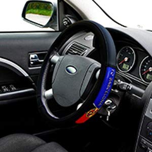 Universal Hub - Ring Type Car Steering Wheel Cover Universal Genuine PU Non-Slip Natural Rubber Well Padded Grip Breathable Leatherite for Mercedes Benz C 80