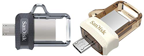 Image of SanDisk Ultra Dual 32Gb OTG Pen Drive Pack of 2 (Black, Gold), USB 3.0