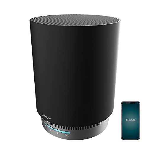 Cecotec Purificador de Aire Bajo Consumo TotalPure 1800 Style Pro Connected. Potencia 45 W, 130 CADR, 4 Etapas de filtrado, Control por Wi Fi, Temporizador, Motor DC, Cobertura 40 m3