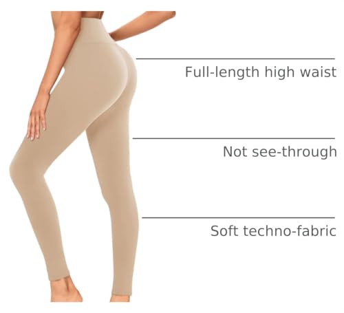 Image of GAYHAY High Waisted Leggings with Pockets for Women - Buttery Soft Yoga Pants for Gym Workout, Athletic Running