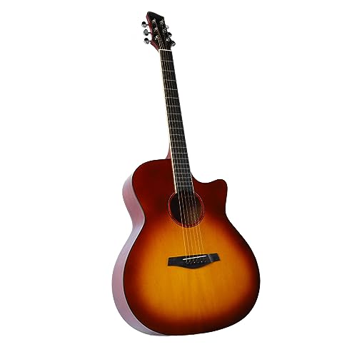 Guitare Acoustique, Pack de Démarrage pour Débutants de Guitare Folk Forte Puissance de Pénétration Facile à Jouer Longue Durée de Vie pour les Mélomanes (Couleur du coucher du soleil) - Les Beatles, Paul McCartney, John Lennon, RIngo Starr, George Harrison Guitare Acoustique, Pack de Démarrage pour Débutants de Guitare Folk Forte Puissance de Pénétration Facile à Jouer Longue Durée de Vie pour les Mélomanes (Couleur du coucher du soleil) – Image 4