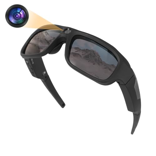 JJPOBYL 4K Sport Camera Sunglasses, 2160P FHD Sports &...