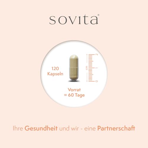 sovita Grünlippmuschel Kapseln | Mit Kupfer, Vitamin C, E & B-Vitaminen | Hochwertiges Grünlippmuschelpulver aus Neuseeland | Unterstützung für Bindegewebe & Immunsystem | 120 Kapseln