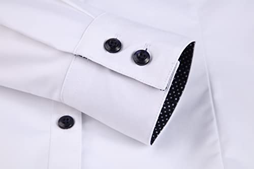 Alex Vando Womens Button Down Shirt Wrinkle Free Casual Long Sleeve Work Blouse Tops4