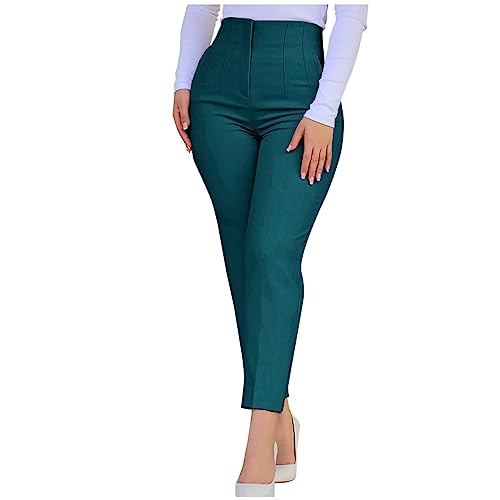 Dress Pants for Women 2025 High Waisted Pants Fashion Skinny Business Work Casual Pencil Trousers with Pockets