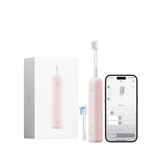 Laifen Wave Spezial Elektrische Zahnbürste, Oszillation & Vibration Schallzahnbürste für Erwachsene mit App, 2 Bürstenköpfe (Rosa)