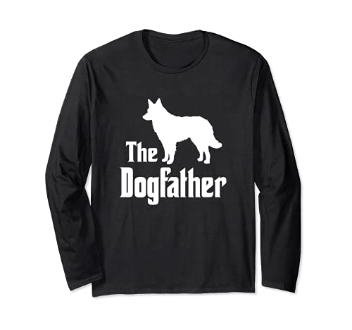 The Dogfather - funny dog gift, funny Mudi Long Sleeve T-Shirt, Black