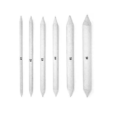 The Art Shop Skipton Paper Stump Tortillion Double Ended Blending Set of 6 Sizes Cover