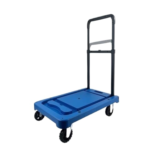 Carretilla plegable con plataforma y ruedas para transporte miniatura 1