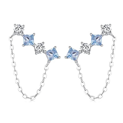 Boucles d'oreilles grimpeurs à porter en soirée avec une manchette d'oreille argentée HMJGDHX
