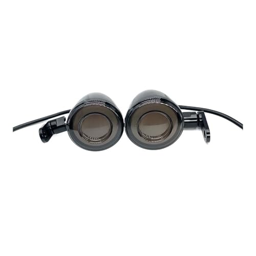 Clignotants avant de moto ambre ampoule noire pour Fat Bob Softail Dyna Sportster