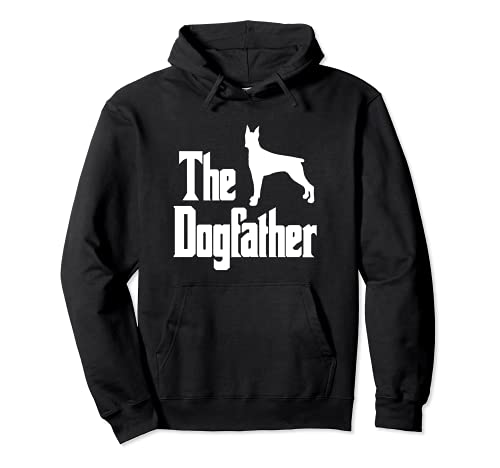 The Dogfather - funny dog gift, funny Dobermann Pullover Hoodie, Black, S