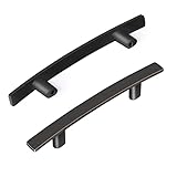 KOVOSCH 10 Pack Curved Cabinet Handles Oil-Rubbed Bronze, Solid Arch Kitchen Cabinet Pulls, Heavy Du